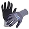 Azusa Safety Coated Work Gloves, Nitrile, Sandy-Foam, Palm Coating, Grey/Black, M-8 1 PR DX3000 - alternate 1